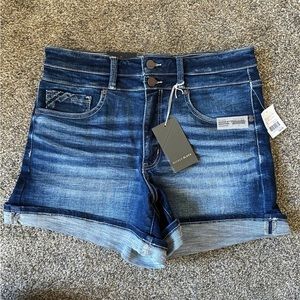 Buckle Black High Rise Shorts